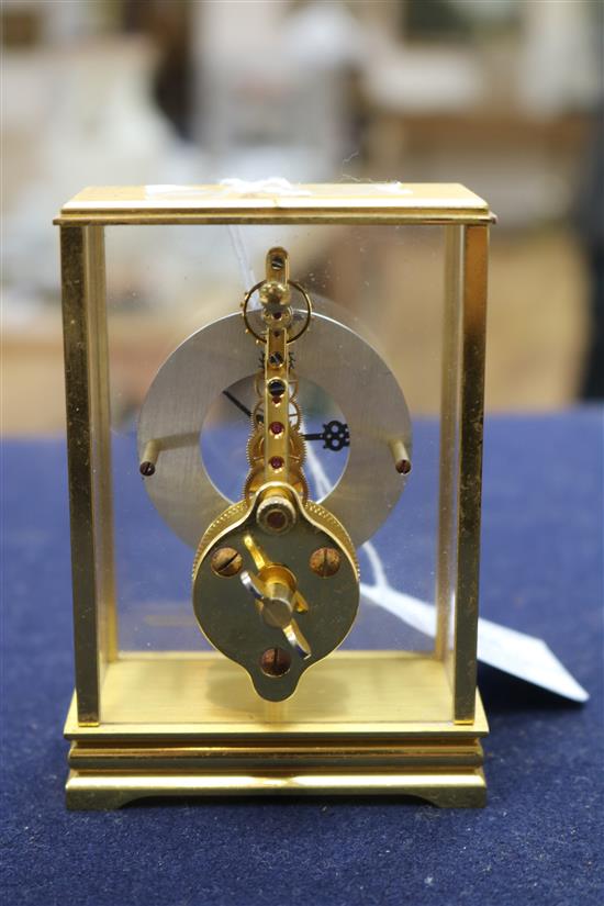 A Jaeger le Coultre desk timepiece height 10cm
